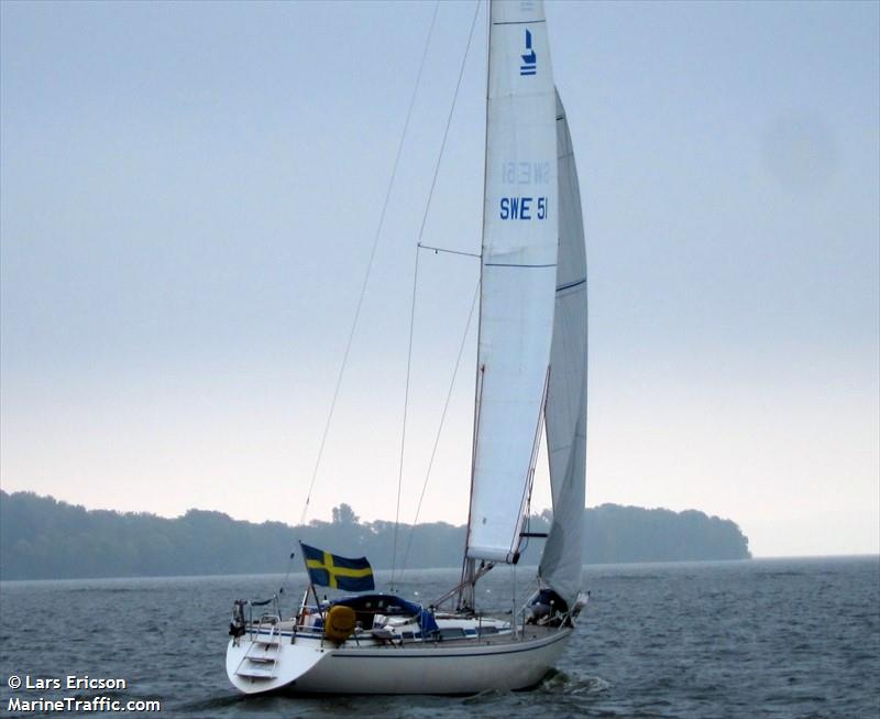 andrina (Pleasure craft) - IMO , MMSI 265743070, Call Sign SE8223 under the flag of Sweden