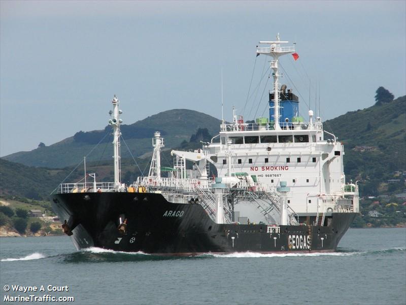 arago (LPG Tanker) - IMO 9687667, MMSI 372417000, Call Sign 3FND3 under the flag of Panama