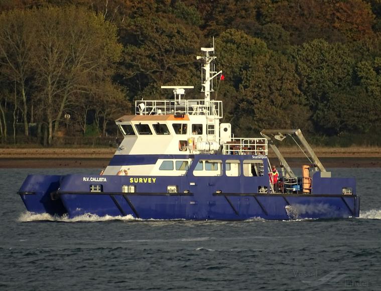 rv callista (-) - IMO , MMSI 235028893, Call Sign MJUS7 under the flag of United Kingdom (UK)