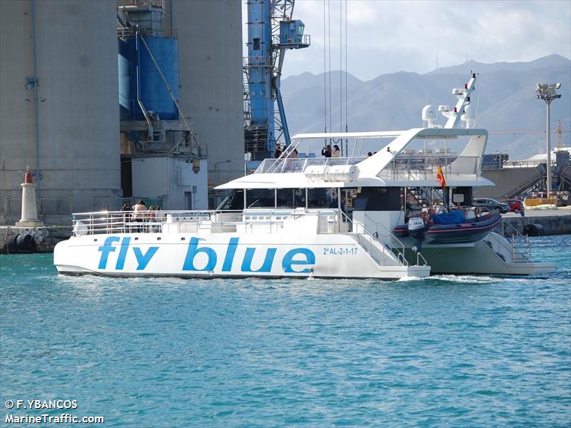 fly blue uno (-) - IMO , MMSI 225986857 under the flag of Spain