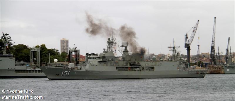 australian warship (-) - IMO , MMSI 503110000 under the flag of Australia