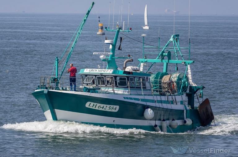 fv gros minet (Fishing vessel) - IMO , MMSI 228206000, Call Sign FHVY under the flag of France