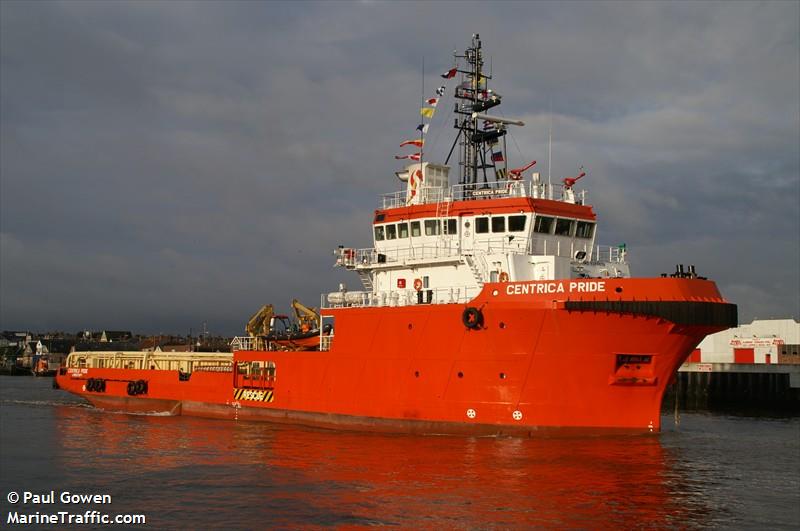 putford pride (Offshore Tug/Supply Ship) - IMO 9359832, MMSI 235051726, Call Sign MNBB under the flag of United Kingdom (UK)