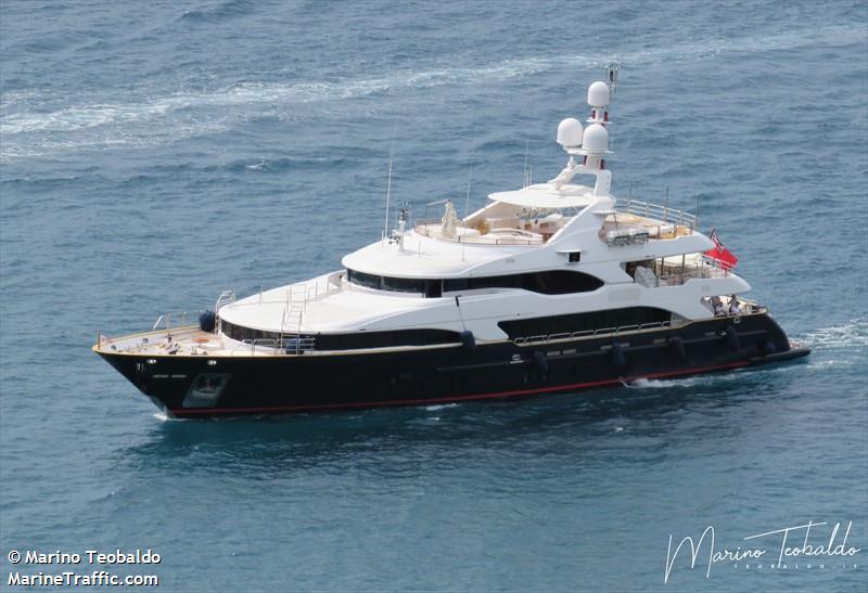 blue vision (Yacht) - IMO 9448621, MMSI 235054475, Call Sign MRNB under the flag of United Kingdom (UK)