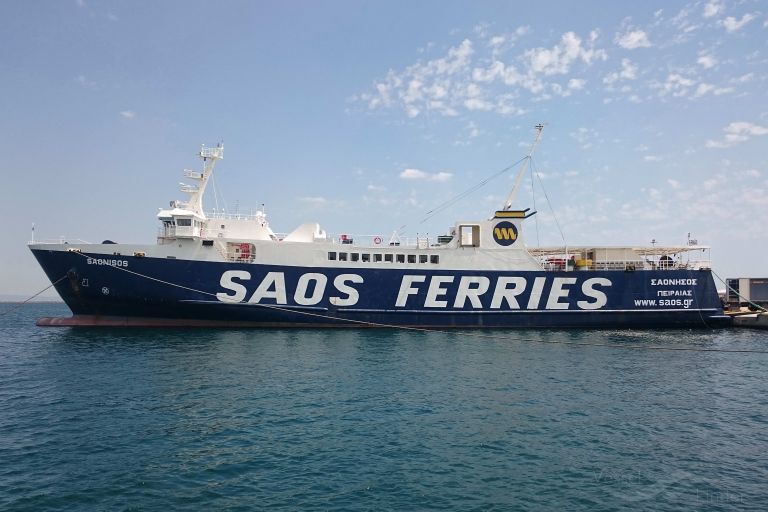 saonisos (Passenger/Ro-Ro Cargo Ship) - IMO 9104627, MMSI 239775900, Call Sign SVAG8 under the flag of Greece