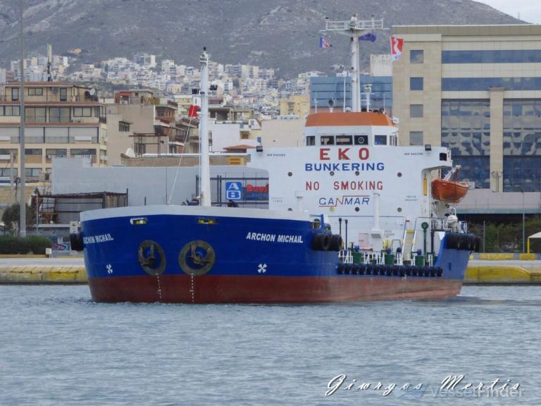 archon michail (Oil Products Tanker) - IMO 8421365, MMSI 240043800, Call Sign SVA7823 under the flag of Greece