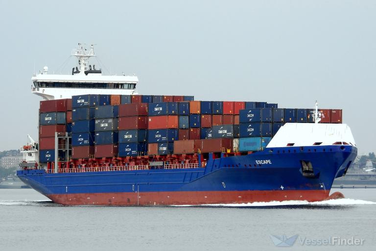 escape (Container Ship) - IMO 9491501, MMSI 244255000, Call Sign PBBU under the flag of Netherlands