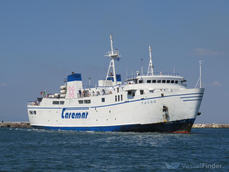 fauno (Passenger/Ro-Ro Cargo Ship) - IMO 7717315, MMSI 247047300, Call Sign ITET under the flag of Italy