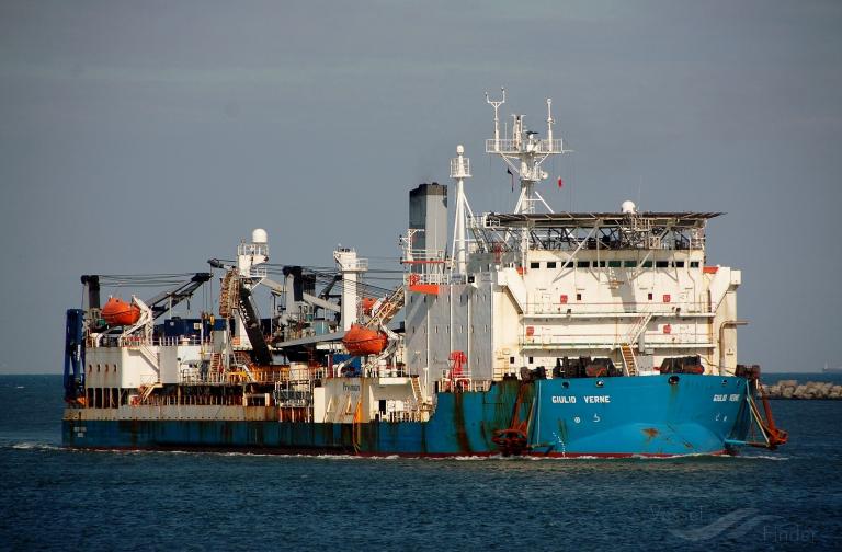 giulio verne (Cable Layer) - IMO 8302014, MMSI 247313000, Call Sign IBPU under the flag of Italy