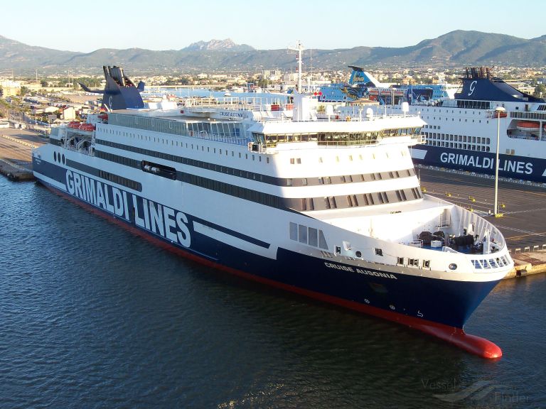 cruise ausonia (Passenger/Ro-Ro Cargo Ship) - IMO 9227429, MMSI 247378700, Call Sign IBWC under the flag of Italy