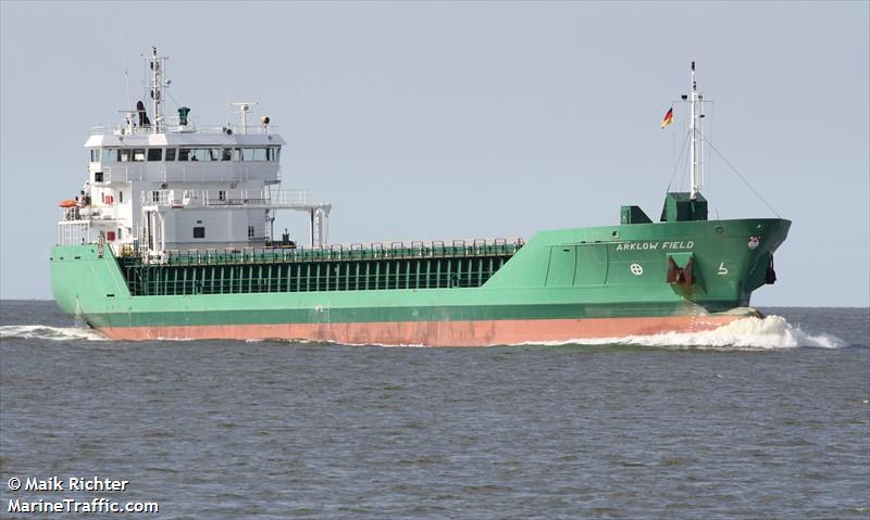 arklow field (General Cargo Ship) - IMO 9527673, MMSI 250002286, Call Sign EIKQ4 under the flag of Ireland