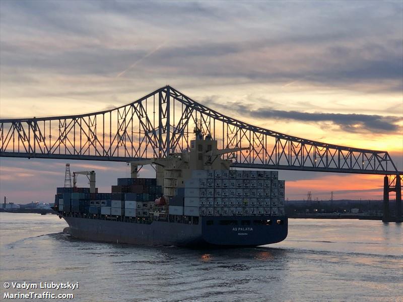 as palatia (Container Ship) - IMO 9294513, MMSI 255806094, Call Sign CQIX4 under the flag of Madeira