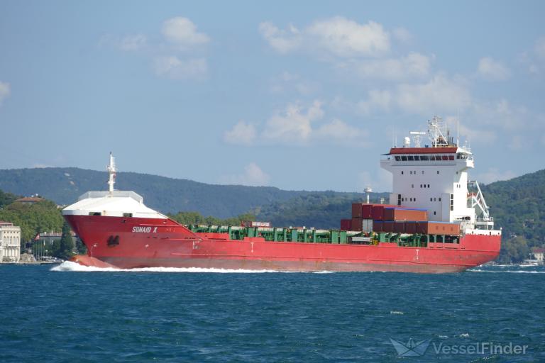 sunaid x (Container Ship) - IMO 9358539, MMSI 255806259, Call Sign CQAR9 under the flag of Madeira