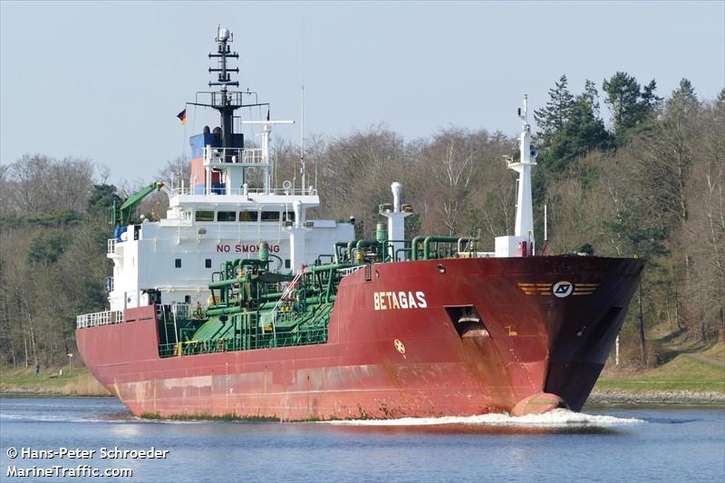 betagas (LPG Tanker) - IMO 9130468, MMSI 304050636, Call Sign V2KA8 under the flag of Antigua & Barbuda