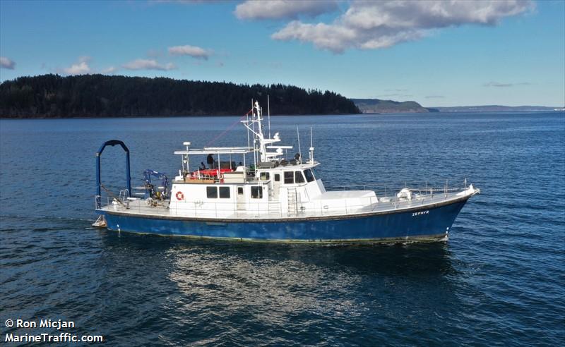 zephyr (Research Vessel) - IMO 8992845, MMSI 338142000, Call Sign WDG9976 under the flag of USA