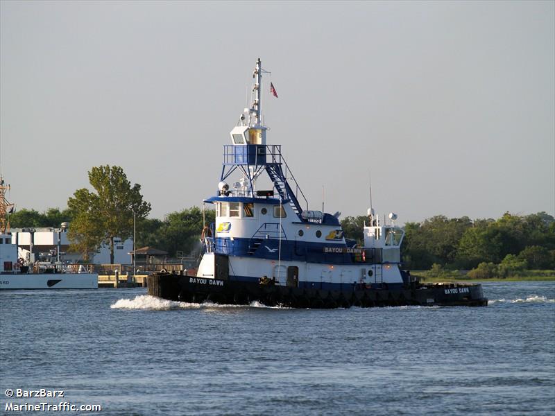 bayou dawn (Towing vessel) - IMO , MMSI 367157110, Call Sign WDD5359 under the flag of United States (USA)