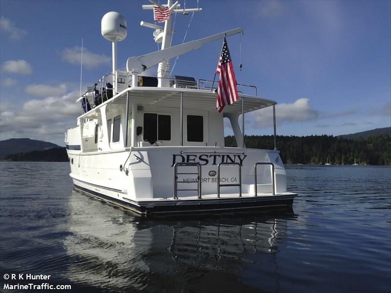 destiny (Pleasure craft) - IMO , MMSI 367547650, Call Sign WDG5538 under the flag of United States (USA)
