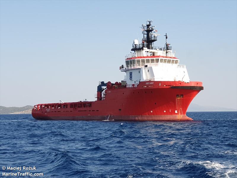 defiant (Offshore Tug/Supply Ship) - IMO 9307308, MMSI 374687000, Call Sign H9YC under the flag of Panama