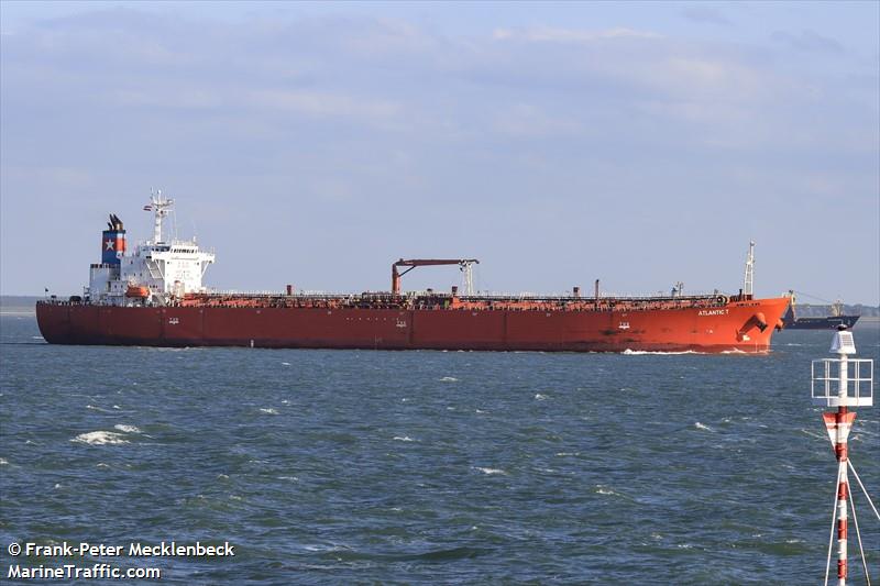 atlantic t (Oil Products Tanker) - IMO 9403322, MMSI 538008412, Call Sign V7A2328 under the flag of Marshall Islands