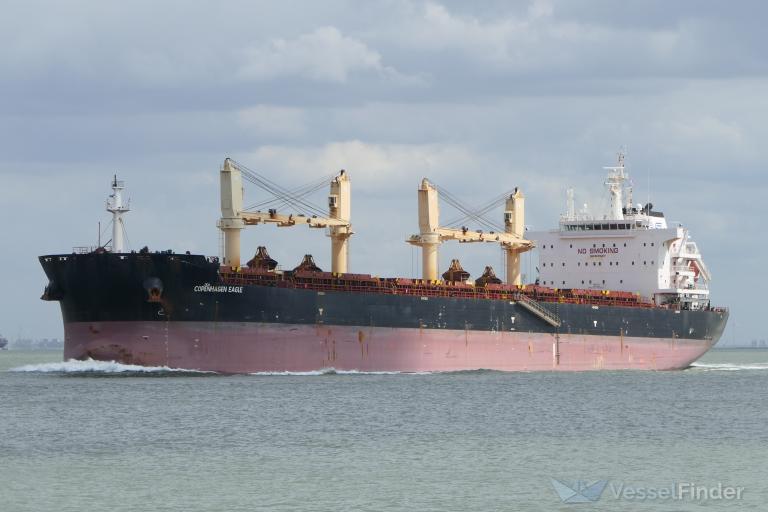 copenhagen eagle (Bulk Carrier) - IMO 9699359, MMSI 538008612, Call Sign V7A2574 under the flag of Marshall Islands