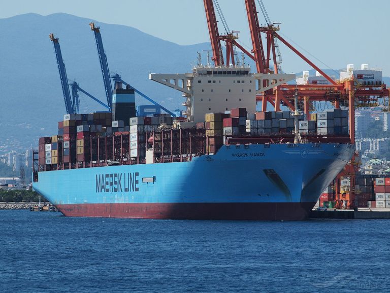 maersk hanoi (Container Ship) - IMO 9784295, MMSI 563039700, Call Sign 9V5601 under the flag of Singapore