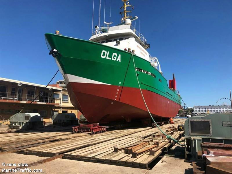 olga (Offshore Support Vessel) - IMO 8964393, MMSI 577434000, Call Sign YJWP2 under the flag of Vanuatu