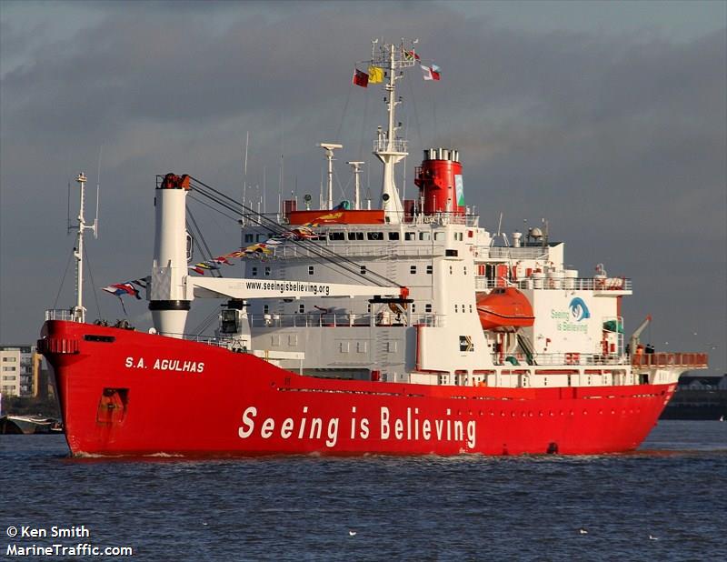 sa agulhas (Research Vessel) - IMO 7628136, MMSI 601048000, Call Sign ZSAF under the flag of South Africa