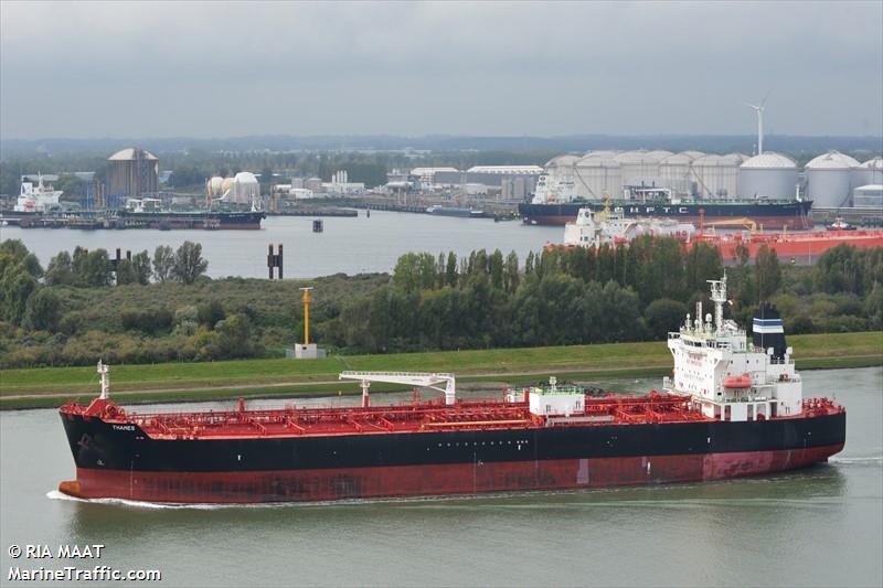 thames (Chemical/Oil Products Tanker) - IMO 9828144, MMSI 636018548, Call Sign D5QF2 under the flag of Liberia