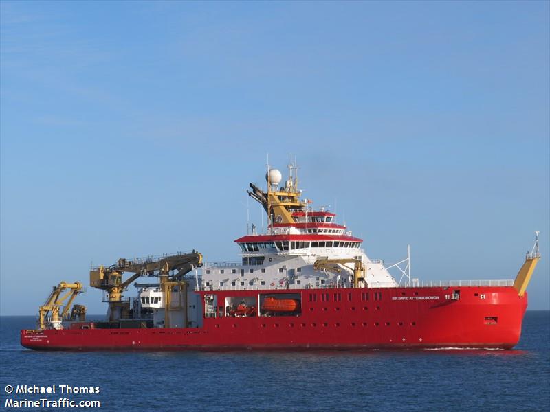 sir d. attenborough (Research Vessel) - IMO 9798222, MMSI 740405000, Call Sign ZDLQ3 under the flag of Falkland Islands