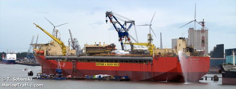 gryphon a (Offshore Support Vessel) - IMO 8920309, MMSI 235010630, Call Sign MQSY9 under the flag of United Kingdom (UK)