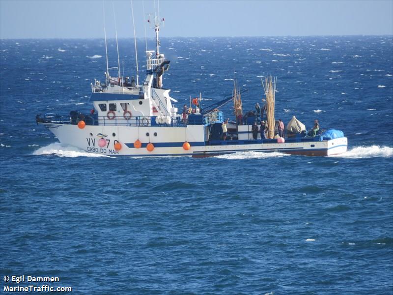 cabo do mar (-) - IMO , MMSI 204264000, Call Sign CUST8 under the flag of Azores