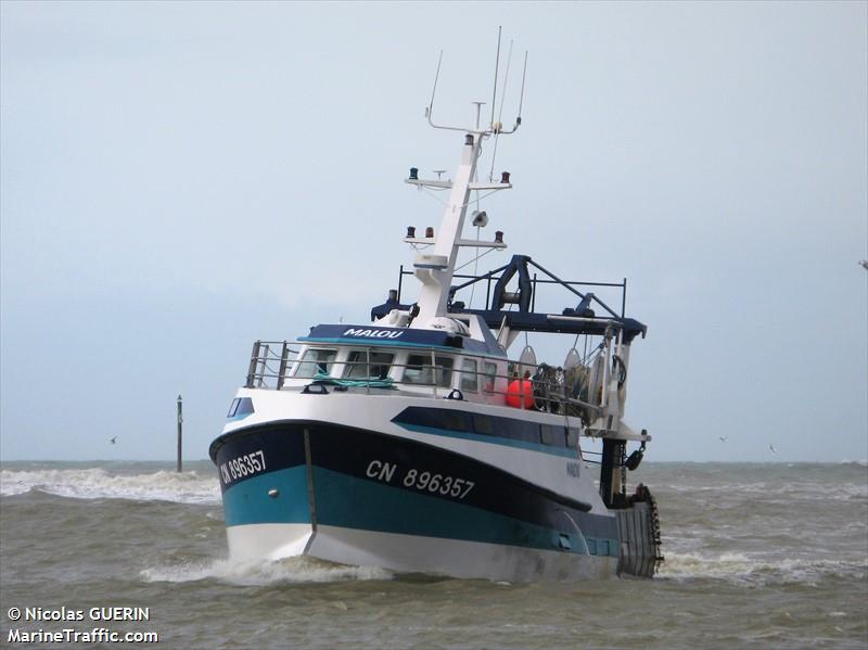 fv malou (Fishing vessel) - IMO 8543345, MMSI 227315520, Call Sign FW8851 under the flag of France
