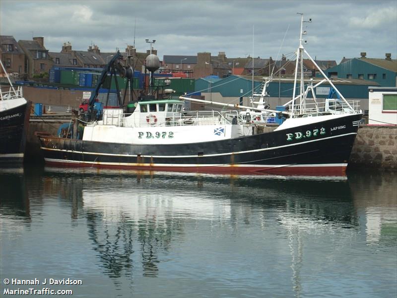 gvlapwing pd972 (Fishing Vessel) - IMO 7340734, MMSI 232005550, Call Sign 2DFK under the flag of United Kingdom (UK)