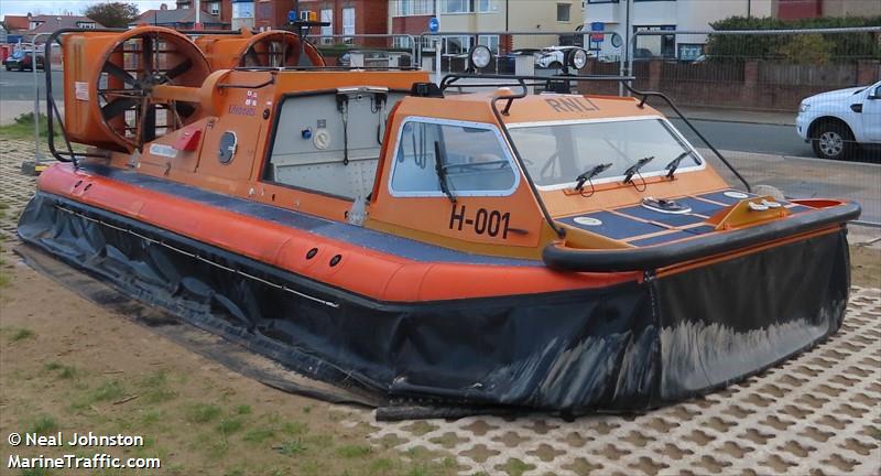rnli hovercraft h001 (-) - IMO , MMSI 232024685 under the flag of United Kingdom (UK)