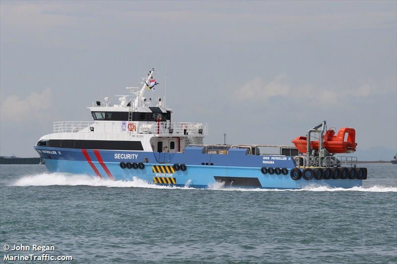 oiss patroller ii (Offshore Tug/Supply Ship) - IMO 9622083, MMSI 538009080, Call Sign V7A4291 under the flag of Marshall Islands