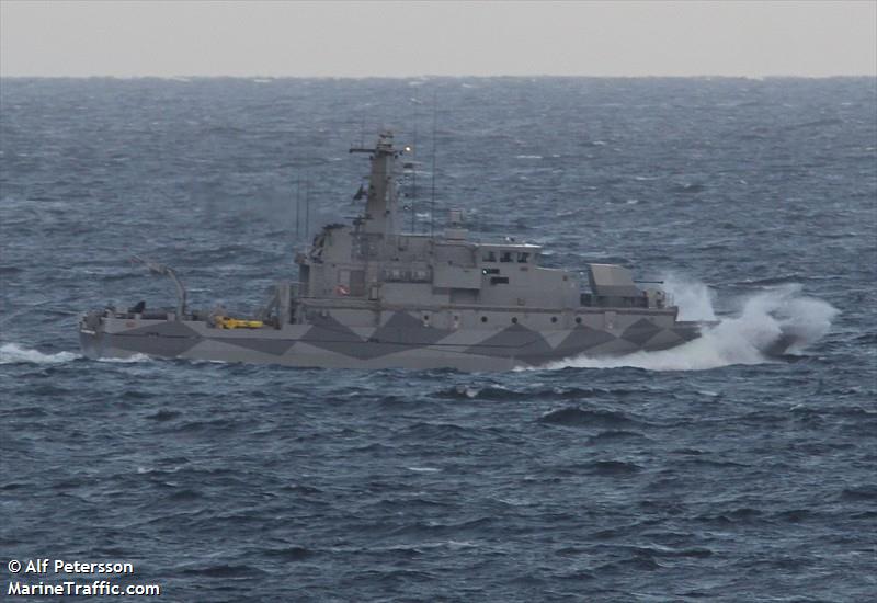 swedish warship m76 (-) - IMO , MMSI 266035000, Call Sign SMEC under the flag of Sweden