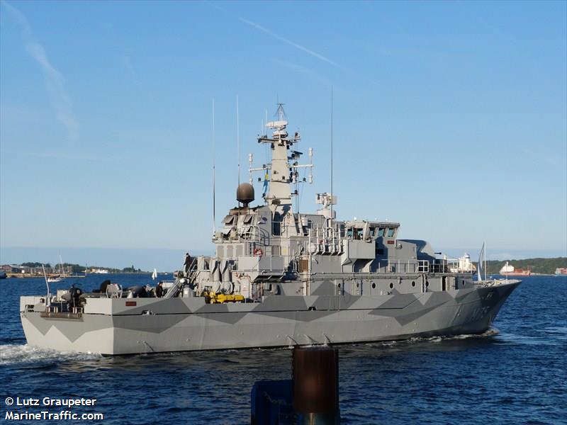 swe warship m75 (-) - IMO , MMSI 266279000, Call Sign SLUJ under the flag of Sweden