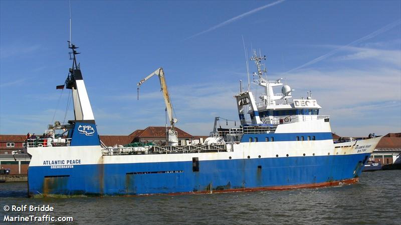 atlantic peace (Fish Factory Ship) - IMO 8704999, MMSI 601202400, Call Sign ZR5214 under the flag of South Africa