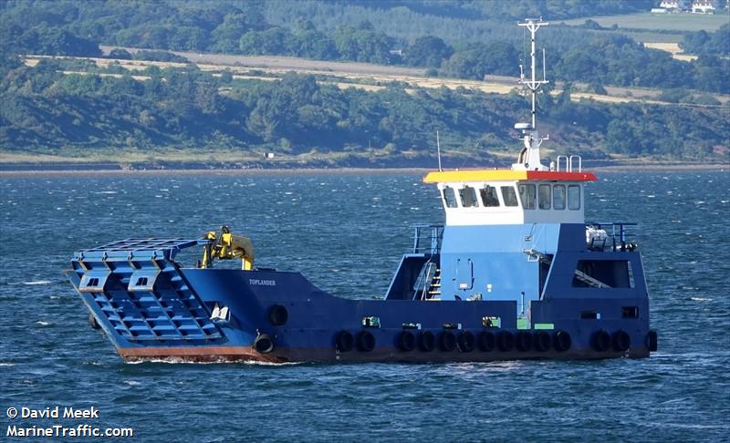 toplander (-) - IMO , MMSI 232020687 under the flag of United Kingdom (UK)