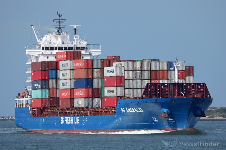 bg emerald (Container Ship) - IMO 9803704, MMSI 209248000, Call Sign 5BYM4 under the flag of Cyprus
