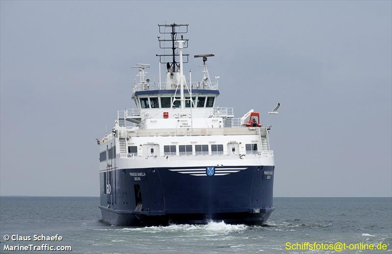 prinsesse isabella (Passenger/Ro-Ro Cargo Ship) - IMO 9692806, MMSI 219019887, Call Sign OWNX under the flag of Denmark