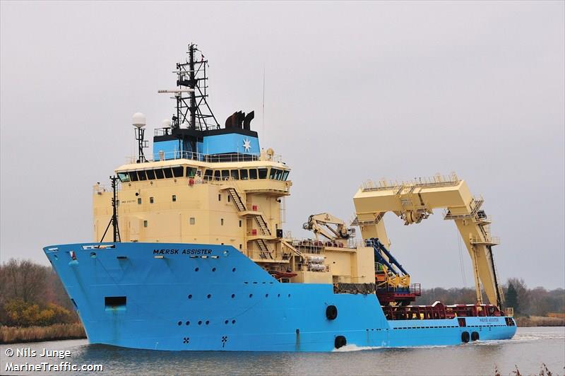 assister (Offshore Tug/Supply Ship) - IMO 9193783, MMSI 219699000, Call Sign OYUJ2 under the flag of Denmark