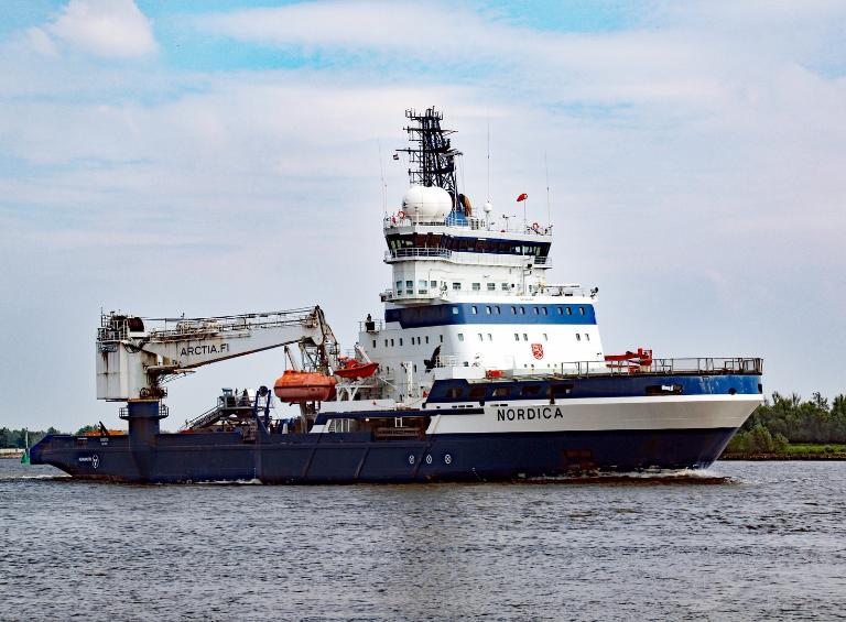 nordica (Icebreaker) - IMO 9056985, MMSI 230275000, Call Sign OJAE under the flag of Finland