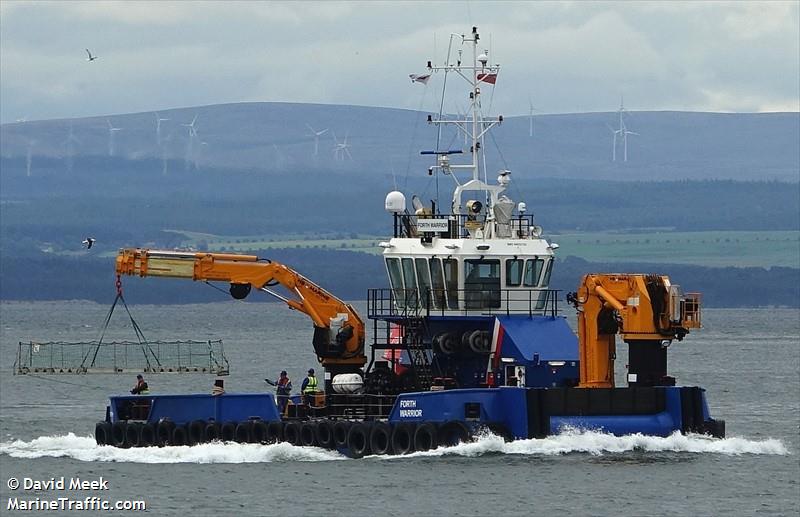 forth warrior (Utility Vessel) - IMO 9803742, MMSI 235116011, Call Sign 2JHR8 under the flag of United Kingdom (UK)