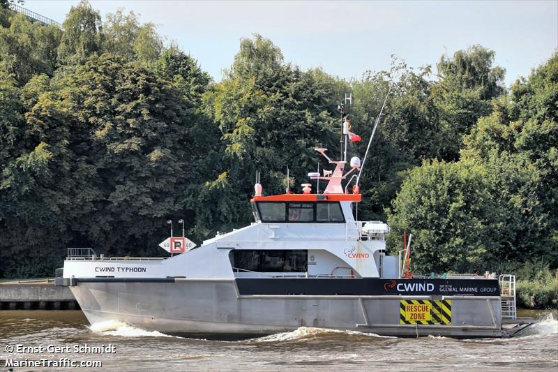cwind typhoon (SAR) - IMO , MMSI 235116834, Call Sign 2JLC3 under the flag of United Kingdom (UK)