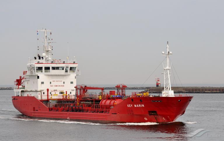 key marin (Chemical/Oil Products Tanker) - IMO 9297228, MMSI 236342000, Call Sign ZDHP4 under the flag of Gibraltar