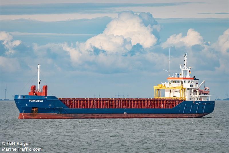 bonacieux (General Cargo Ship) - IMO 9505297, MMSI 236553000, Call Sign ZDJR2 under the flag of Gibraltar