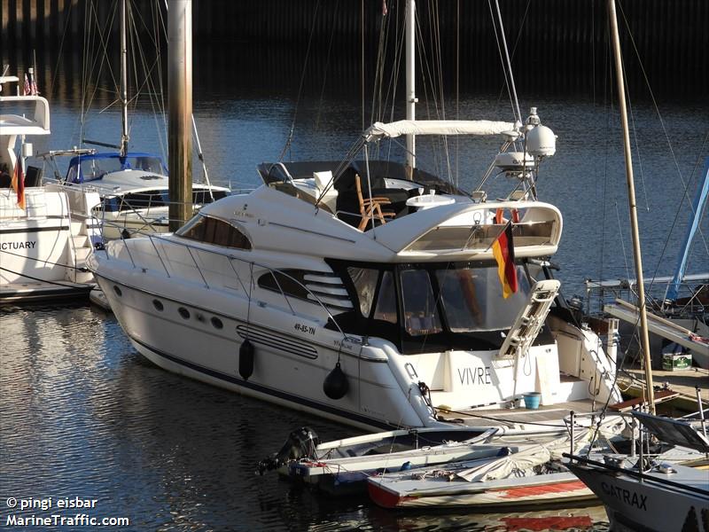 vivre (Pleasure craft) - IMO , MMSI 244022713, Call Sign PB2713 under the flag of Netherlands