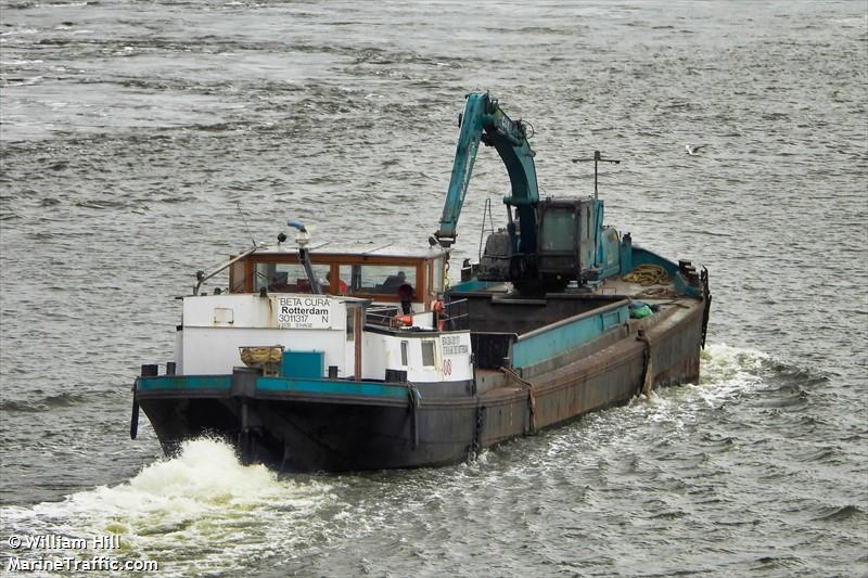 beta cura (Dredging or UW ops) - IMO , MMSI 244050325, Call Sign PE3590 under the flag of Netherlands
