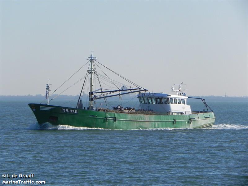 ye116 elizabeth (Fishing Vessel) - IMO 8897863, MMSI 244731000, Call Sign PDWS under the flag of Netherlands